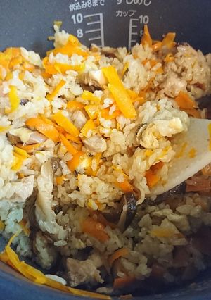 人参ご飯 具沢山の炊き込み-レシピのメイン写真