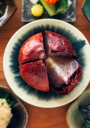 超簡単！紫玉ねぎ丸ごとオーブン焼き-レシピのメイン写真