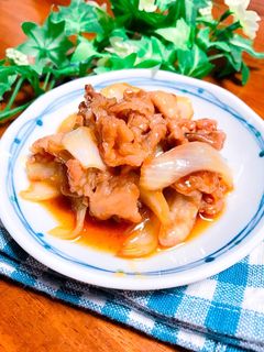 豚肉と玉ねぎのすき焼き風炒め♡-レシピのメイン写真