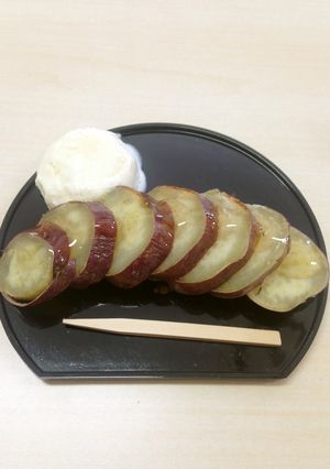焼き芋のはちみつ＋アイスのせ-レシピのメイン写真