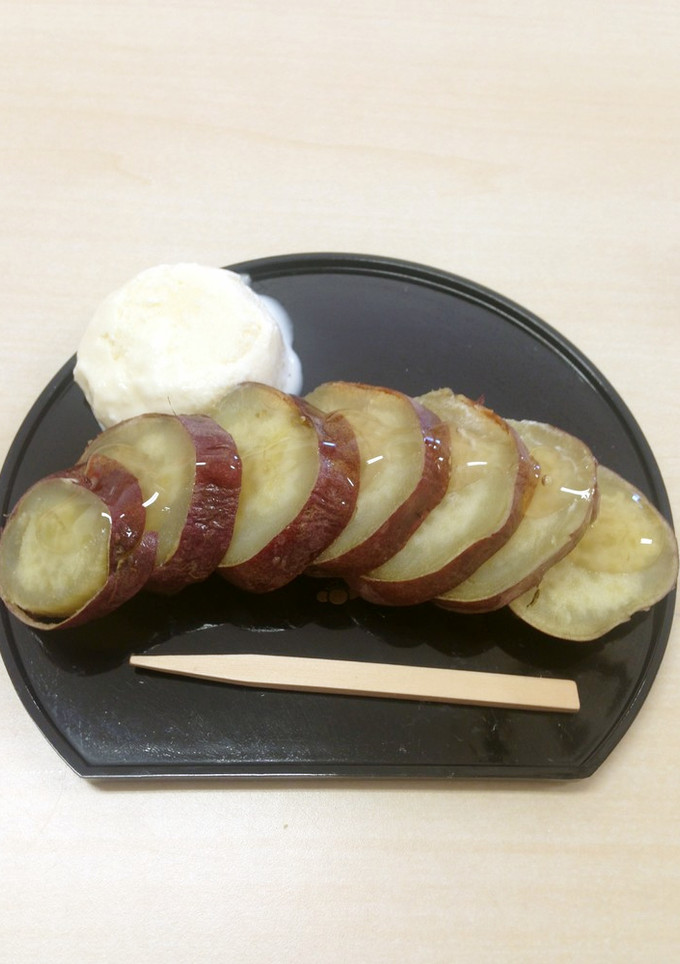 焼き芋のはちみつ＋アイスのせ-レシピのメイン写真