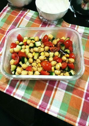 バルサミコ酢でひよこ豆サラダ-レシピのメイン写真
