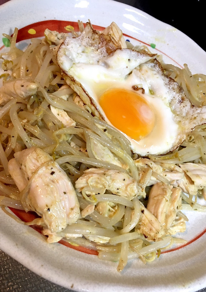☆カレーマヨ味のささ身もやし炒め☆-レシピのメイン写真