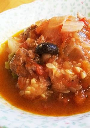 トマトいっぱい牛肉と夏野菜の煮込み-レシピのメイン写真