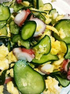 きゅうりとタコの酢の物-レシピのメイン写真