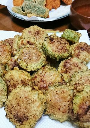 ゴーヤの肉詰め（はさみ揚げ）-レシピのメイン写真