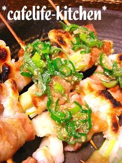 葱&お餅の豚バラ巻き串~塩ダレ~-レシピのメイン写真