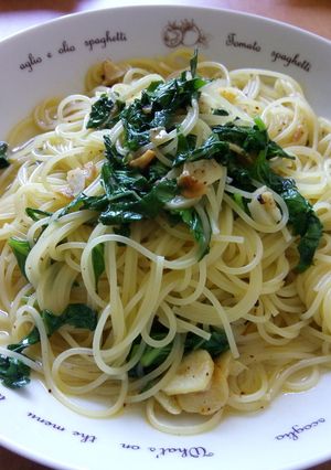 お独り様向け　バジルにんにくパスタ-レシピのメイン写真