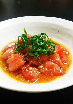 時短切って和えるだけトマトと大葉のサラダ-レシピのメイン写真