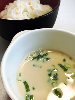 《超簡単》さっぱり豆乳そうめん-レシピのメイン写真