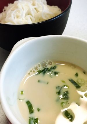 《超簡単》さっぱり豆乳そうめん-レシピのメイン写真