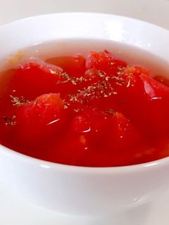 まるごとトマトのコンソメスープ:-)-レシピのメイン写真