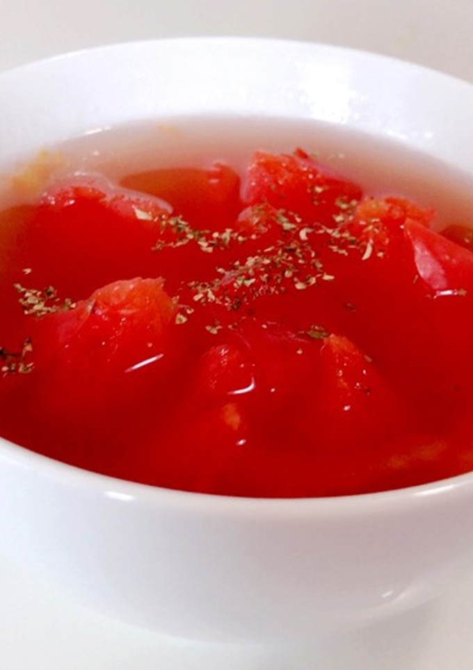 まるごとトマトのコンソメスープ:-)-レシピのメイン写真