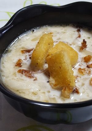 たっぷり玉ねぎのクリームスープ-レシピのメイン写真