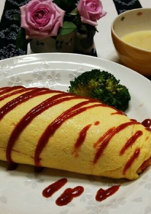電子ﾚﾝｼﾞで、ぼよよ～ん♪なｵﾑﾗｲｽ-レシピのメイン写真
