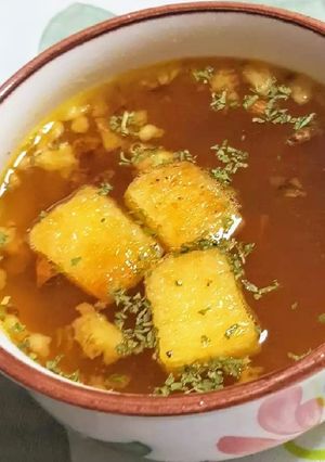 フライドオニオンカレーコンソメスープ-レシピのメイン写真