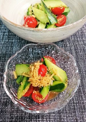 夏野菜の生姜和えサラダ-レシピのメイン写真