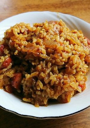 本日の朝 カレーリゾット-レシピのメイン写真
