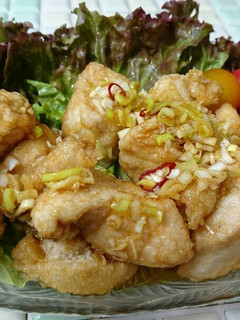 鶏むね肉から揚げネギ甘辛酢☆-レシピのメイン写真