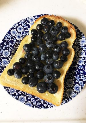 ブルーベリーの蜂蜜トースト-レシピのメイン写真