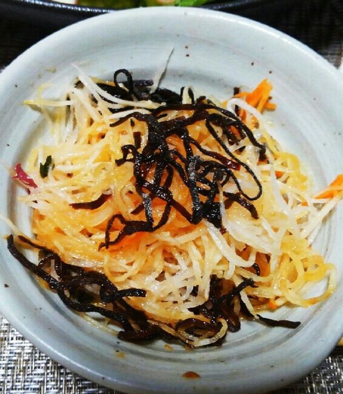 大根のツマと塩昆布だけの簡単サラダ-レシピのメイン写真