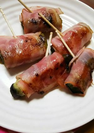 子供が大好き、茄子のベーコン巻き-レシピのメイン写真