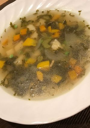 あっさり野菜の旨味 ケール野菜のスープ-レシピのメイン写真