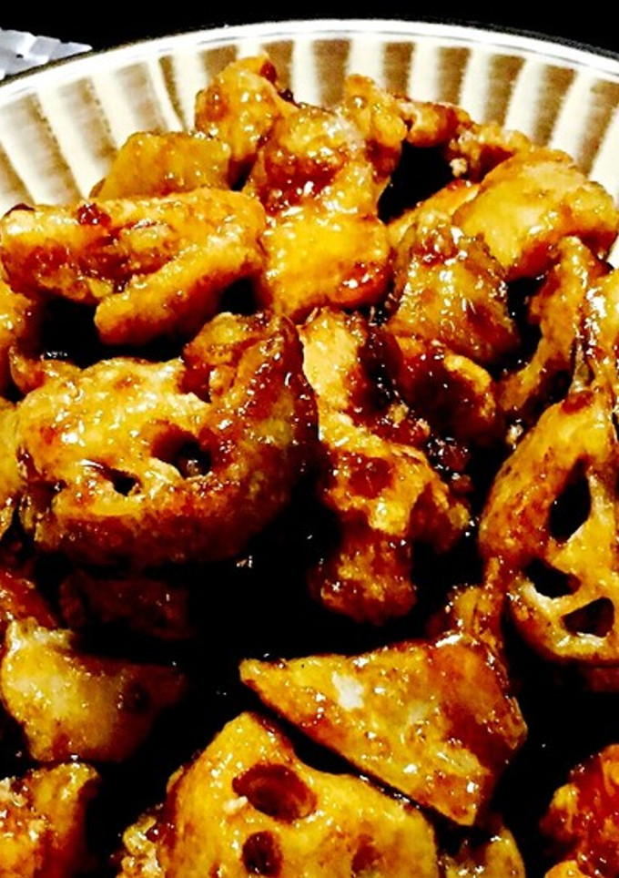 ご飯がすすむ！鶏とれんこんの甘辛炒め-レシピのメイン写真