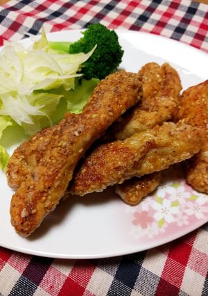 夏♪美味！辛！ささみスティック♥-レシピのメイン写真