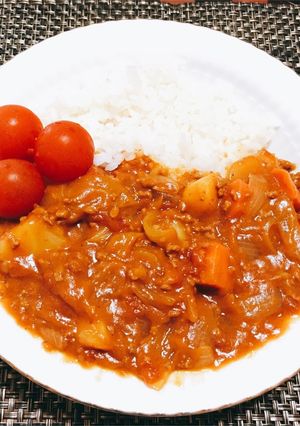 夏はさっぱりトマトカレー-レシピのメイン写真