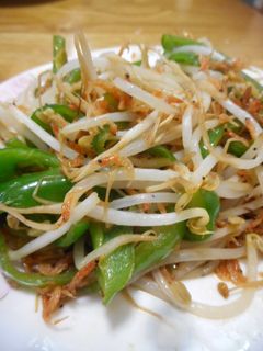 もやしとピーマンあみえび炒め-レシピのメイン写真