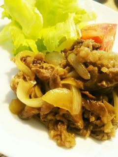 あっさり美味しい☆牛肉のしょうが焼き☆-レシピのメイン写真