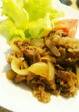 あっさり美味しい☆牛肉のしょうが焼き☆-レシピのメイン写真