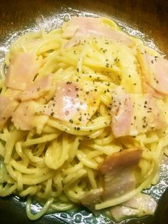 温玉&クリームチーズで冷製カルボナーラ♪-レシピのメイン写真