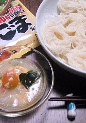 ごまたっぷりわかめスープの素麺つゆ-レシピのメイン写真