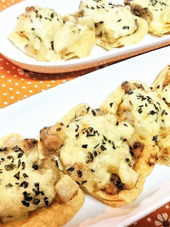 簡単★旨い【小揚げのツナマヨポテトピザ】-レシピのメイン写真