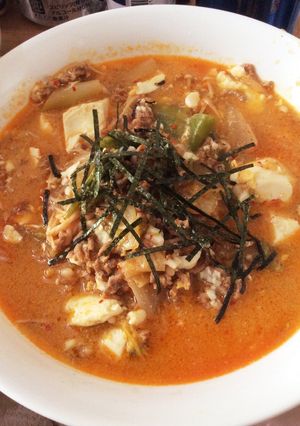 家にある調味料で！簡単キムチチゲ-レシピのメイン写真