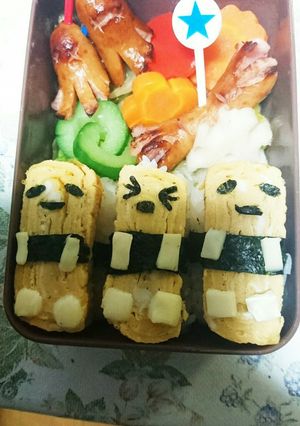 ぐでたま キャラ弁当 覚醒の書。-レシピのメイン写真