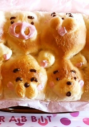 【ふわっ】練乳ちぎりパン♡HB【可愛い】-レシピのメイン写真