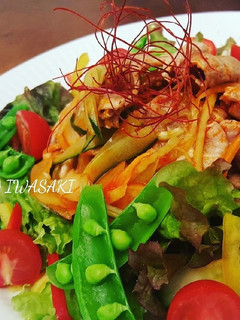 綺麗になれちゃう『ピリ辛豚しゃぶサラダ』-レシピのメイン写真