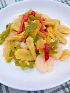 エビと夏野菜の中華炒め-レシピのメイン写真