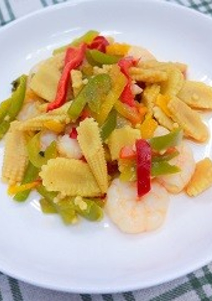 エビと夏野菜の中華炒め-レシピのメイン写真