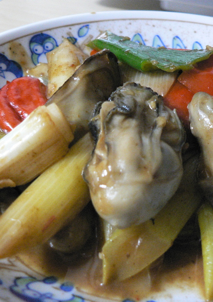 牡蠣の豆鼓醤炒め-レシピのメイン写真
