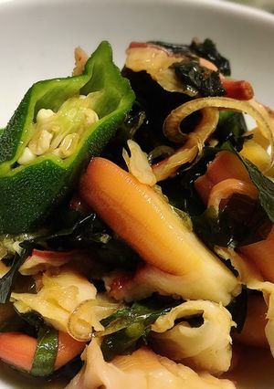 夏にぴったり☆ホッキの紐の薬味和え-レシピのメイン写真