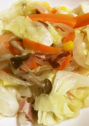 超楽々 レンジでチンしめじ酒蒸し作ります-レシピのメイン写真