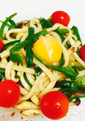 夏にさっぱり♩旨辛うどん-レシピのメイン写真