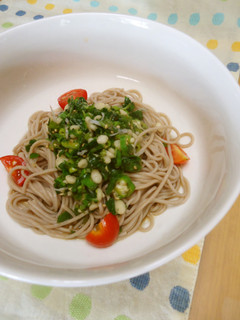 緑のたぬき冷やし蕎麦-レシピのメイン写真