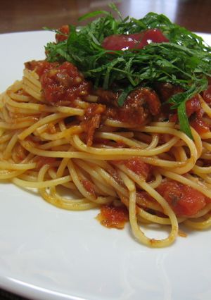 簡単&本格的!トマトといわしのパスタ♪-レシピのメイン写真