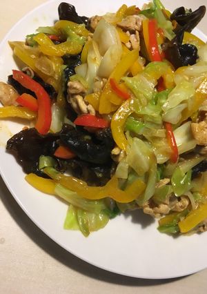 豚肉ときくらげのカレー炒め-レシピのメイン写真
