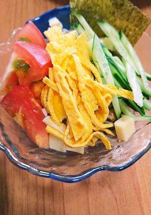 簡単♪ヘルシー☆野菜たっぷりサラダ蕎麦☆-レシピのメイン写真